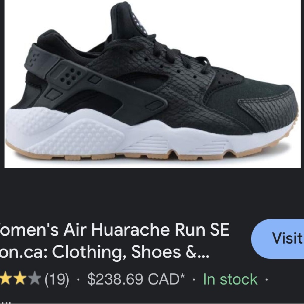 NIKE HUARACHES Ladies 6.5